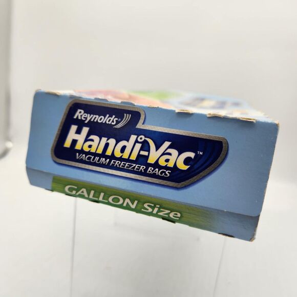 Reynolds Handi-Vac Vacuum Freezer Bags 9 x Gallon Size NOS Sealed Box - Picture 4 of 6